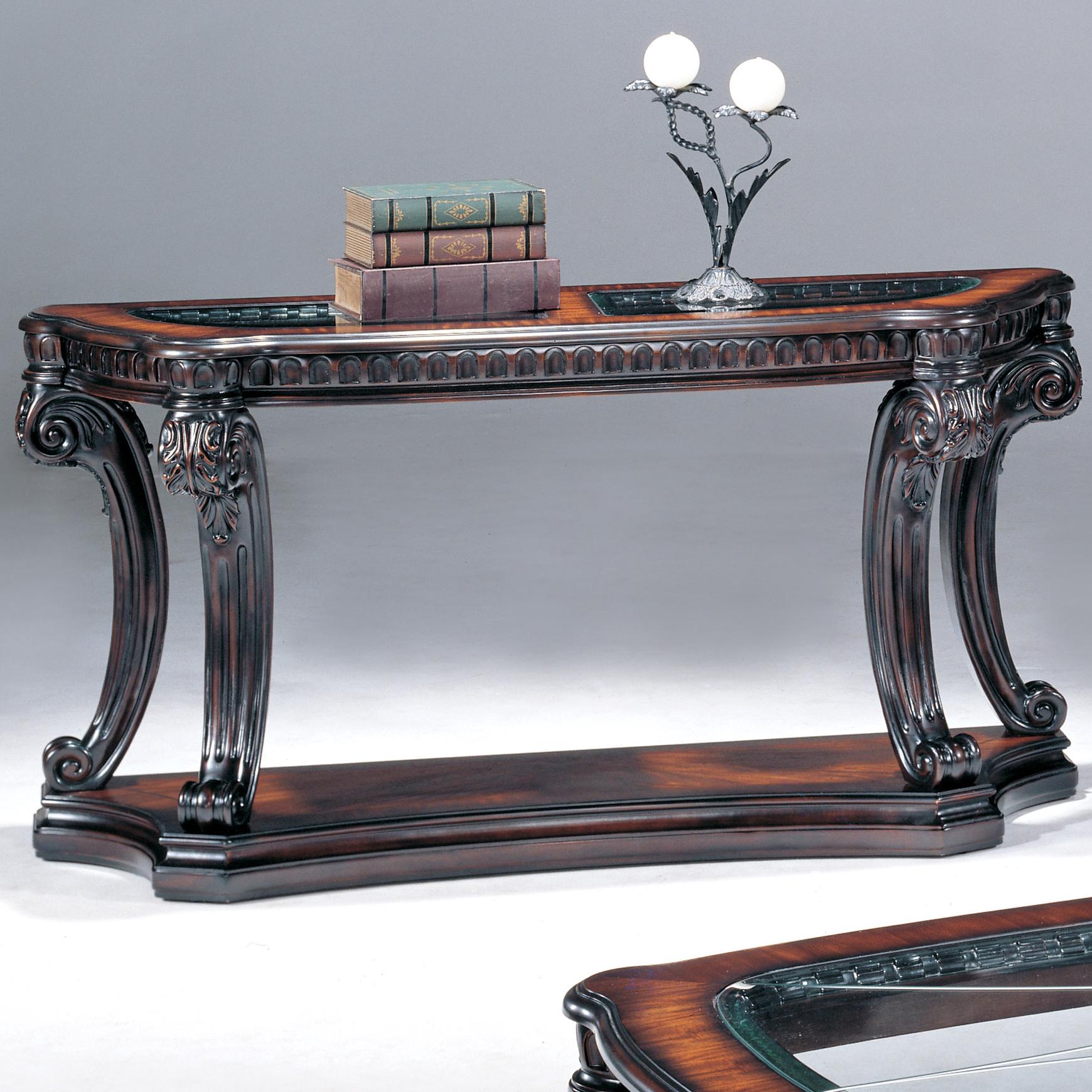 Glass top sofa sale table